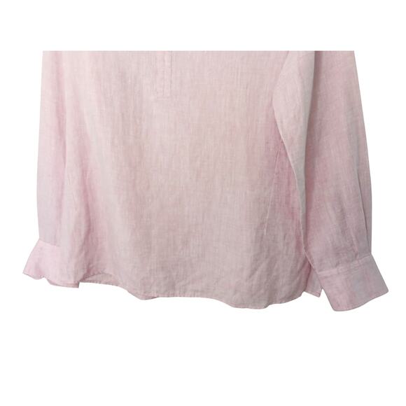 Loro Piana Pink 100% Linen Tunic Top Sz 46 IT (US 10) / Excellent Condition - Picture 4 of 16